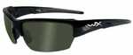 Wiley X Saint Polarized Sunglasses - Smoke Green Lens - Gloss Black Frame