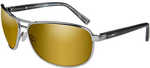 Wiley X Klein Sunglasses - Polarized Venice Gold Mirror Amber Lens - Matte Gunmetal Frame
