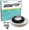 TACO SuproFlex Rub Rail Kit - White with Flex Chrome Insert - 2"H x 1.2"W x 60'L