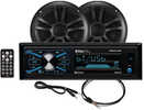 Boss Audio MCBK634B.6 Package w/MR634UAB, 2-MR6B Speakers &amp; MRANT10 Antenna - Black