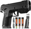 Byrna Technologies LE Kinetic Launcher Kit .68 with (2) 5 Rounds Magnums, Black with Black Rubber Grips