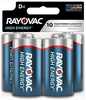 Ray-O-VAC Alkaline Battery D, 4 Pack Model: 813-4F