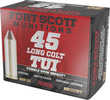 Fort Scott Munitions 45 Long Colt TUI Ammo Is a Match Grade Handgun Bullet, With a Tumble Upon Impact Action That exceeds The Performance Of a Standard Expanding Bullet For Decisive Terminal Impact. E...