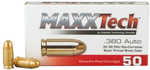 MAXXTech Pistol Ammo 380 ACP 95 gr. FMJ 50 rd. Model: PTGB380B