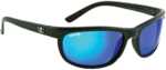 Callcutta Polorized Sunglasses Rockpile Black Frame with Blue Mirror Lenses