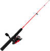 ZEBCO DOCK DEMON RED 30" 1PC M SP COMBO 6#. There's a lot to like about this small but mighty rod and reel combo. The 30-inch solid fiberglass rod is virtually unbreakable and rigid enough to perform....