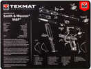 TekMat S&W M&P Ultra Premium Gun Cleaning Mat 15"x20" Includes Small Microfiber TekTowel Packed In Tube R20-SW-MP