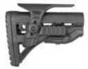 FAB DEFENSE (USIQ) FX-GLSHOCKPC GL-Shock AR15/M4 Rifle Buttstock with Adjustable Cheek-Rest and Dual Picatinny Rail Poly