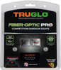 Truglo Brite-Site Fiber Optic High Set Fits Glock 17/17L/19/22/23/24/26/27/33/34/35/38/39 Red Front Green Rear Black