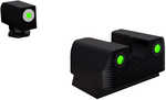 Rival Arms Ra1B231G Tritium Night Sights Fits Glock 17/19 Green With White Outline Front Rear