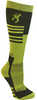 Browning Unisex Elm SOCKS M/L Black & Green Calf Height