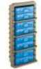 MTM Ammo Rack W/ 8 P509M 50Rnd Flip Top Boxes CLR Blue/DK ETH