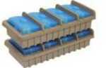 MTM Ammo Rack W/ 4 Rs50 50Rnd Flip Top Boxes CLR Blue/DK ETH