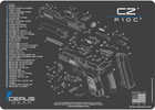 Cerus Gear 3mm Promats 12" x 17" CZ P10C Schematic Charcoal Grey