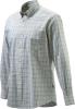 Beretta Men's Classic Drip Dry Shirt Long Sleeve in Ecru Check Size X-Large