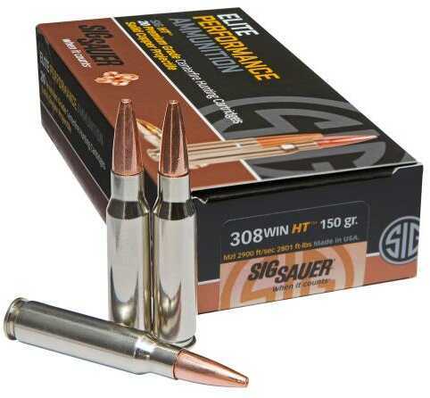 308 Win 150 Grain Lead Free 20 Rounds Sig Sauer Ammunition 308 Winchester