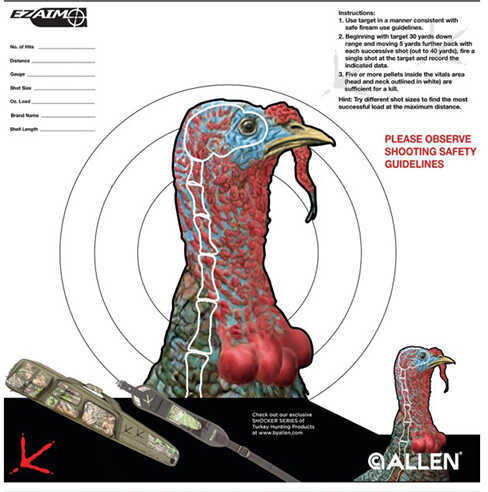 Allen EZ Aim Turkey Target 6-Pk 12"X12"