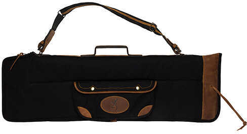 Browning Lona Canvas/Leather Over/Under Takedown Case Black/Brown Md: 1413889912