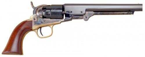 Cimarron 1862 Pocket Navy Percussion Revolver .36 Caliber 6.5" Barrel Blue Steel Brass, Walnut Grip, Standard Blue Fin