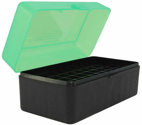 Ammo Box 50Rd Flip-Top 223 204 Ruger 6x47 Clear/Sm-img-0