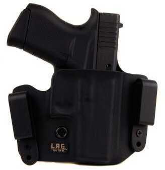 Lag Tactical 1053 Defender IWB/OWB Fits Glock 43 Kydex Black