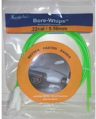 Swab-Its .22cal/ 5.56mm Pull-through Cleaning Bore-whips 3 Pack 42-0022