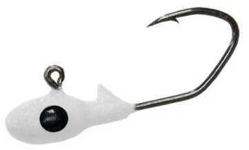 CrappiePro 1/16 Sickle Jig 10/Bag White 116OBS43-10