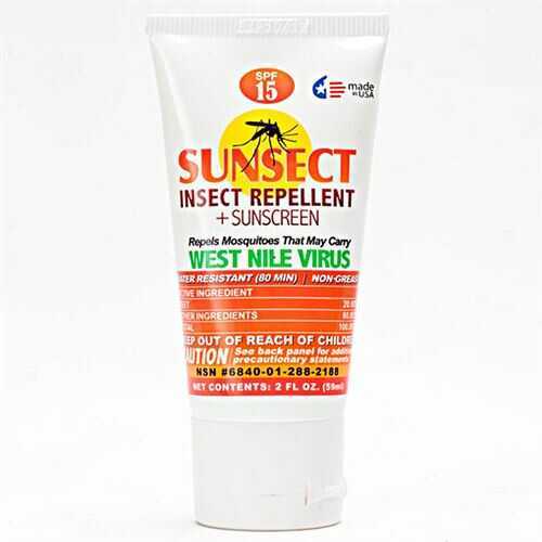 SUNSECT 2 oz Tube Sunscreen & REPELL