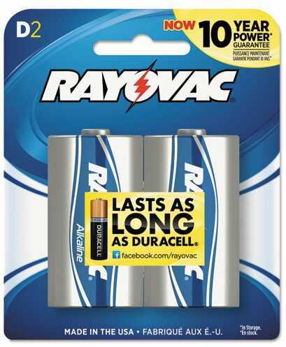 Ray-o-vac Alkaline Battery D 2 Pack