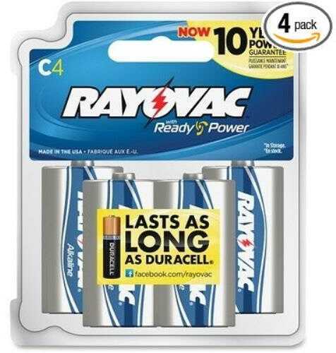 Ray-o-vac Alkaline Battery C 4 Pack