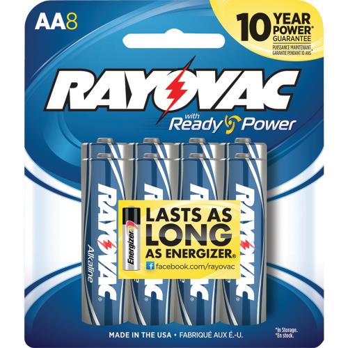 Ray-o-vac Alkaline Battery Aa 8pk