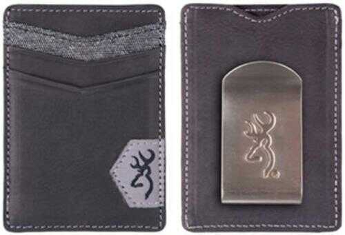 Browning Buckmark Front Pocket Wallet Black Leather