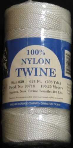 Wallace Cordage Twisted Nylon Twine 1/4lb Size 21-204# ST4-21