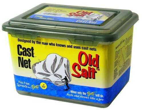 Betts Old Salt Cast Net 5Ft Clear 1Lb 1/2In Mesh