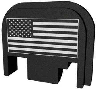 Bastion Slide Back Plate American Flag Black and White Fits Glock BASGL-SLD-BW-USAFLG