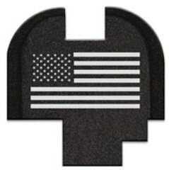 Bastion American Flag Slide Back Plate Black and White Fits Springfield XDS BASXD-SLD-BW-USAFLG