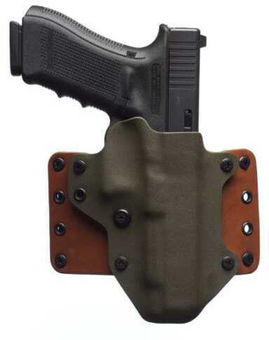 Black Point Tactical Leather Wing OWB Holster Fits Glock 42 Right Hand Kydex & with 1.75" Belt Loops 15 De