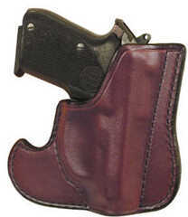 Don Hume 001 Front Pocket Pocket Holster Ambidextrous Brown for Glock 42 Leather J100144r