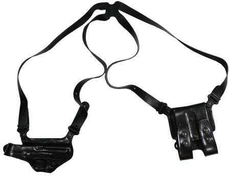 Galco Miami Classic Shoulder Holster Right Hand Fits Glock 17 Leather Material Black Finish MC224B