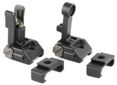 Griffin Armament M2 Sights Front/Rear Folding Fits Picatinny Rails Matte Finish Includes 12 OClock Bases GAM2S