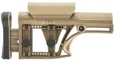 Luth-AR MBA-1 Fixed Stock Fits AR-15 & AR-10 Rifle Length A2 Buffer Tube Flat Dark Earth Adjustable Cheek Piece and