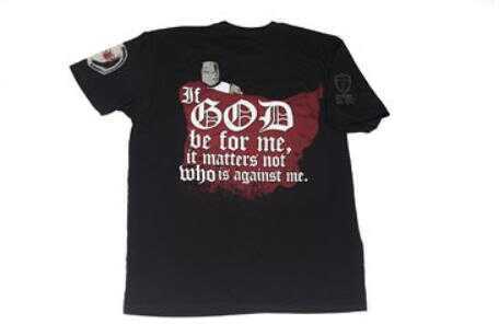 Spikes Tactical If God Be For Me Tee Shirt XXL Black SGT1075-2X
