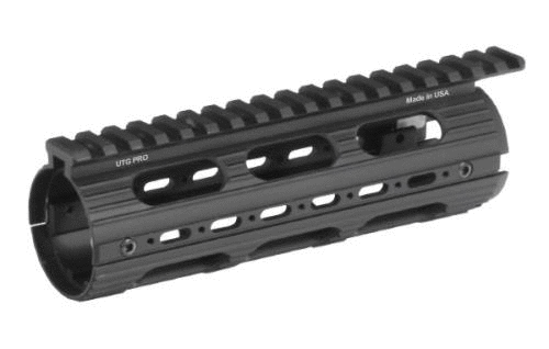 Leapers Inc. - UTG Handguard Fits AR Rifles Carbine Length Super Slim Drop-in Black MTU001SS