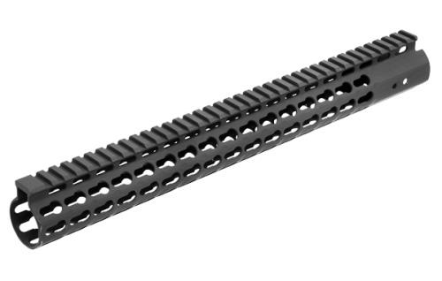 Leapers Inc. - UTG Handguard Fits AR Rifles 15" Super Slim Free Float Keymod Black MTU019SSK