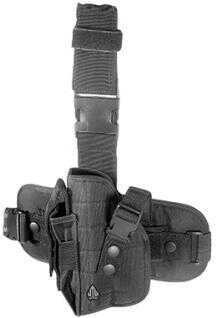 Leapers Inc. - UTG Special Ops Universal Leg Holster Fits Most Large Autos Left Hand Black Finish PVC-H178BL