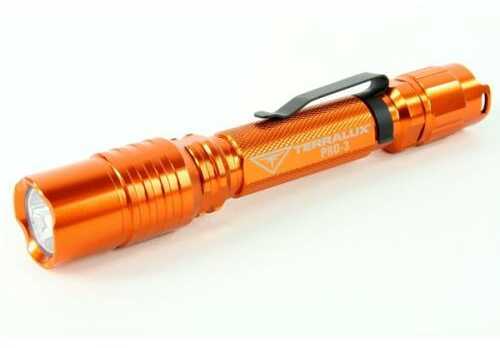 TerraLUX Pro 3 LED 280 Lumen Flashlight, Orange Md: TLF-PRO-3-OR