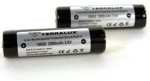 Terralux 18650 Rechargeable Li-ion Batteries