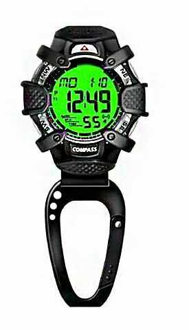 Dakota Electronic Compass Clip Watch-Alarm & Stopwatch Blue