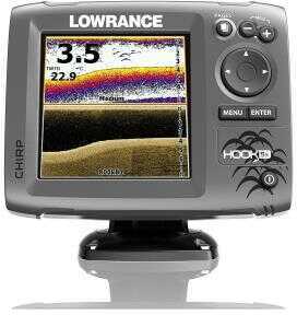 Lowrance Hook-5x Mid/high/downscan Fishfinder