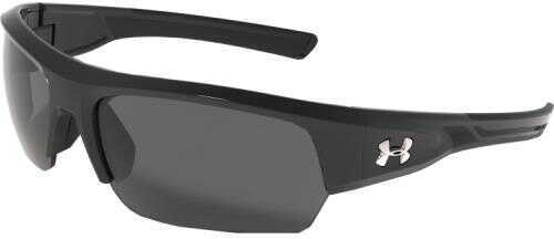 Under Armour Big Shot Storm Polarized Sunglasses (Satin Black/Charcoal) Md: 8630085-010908